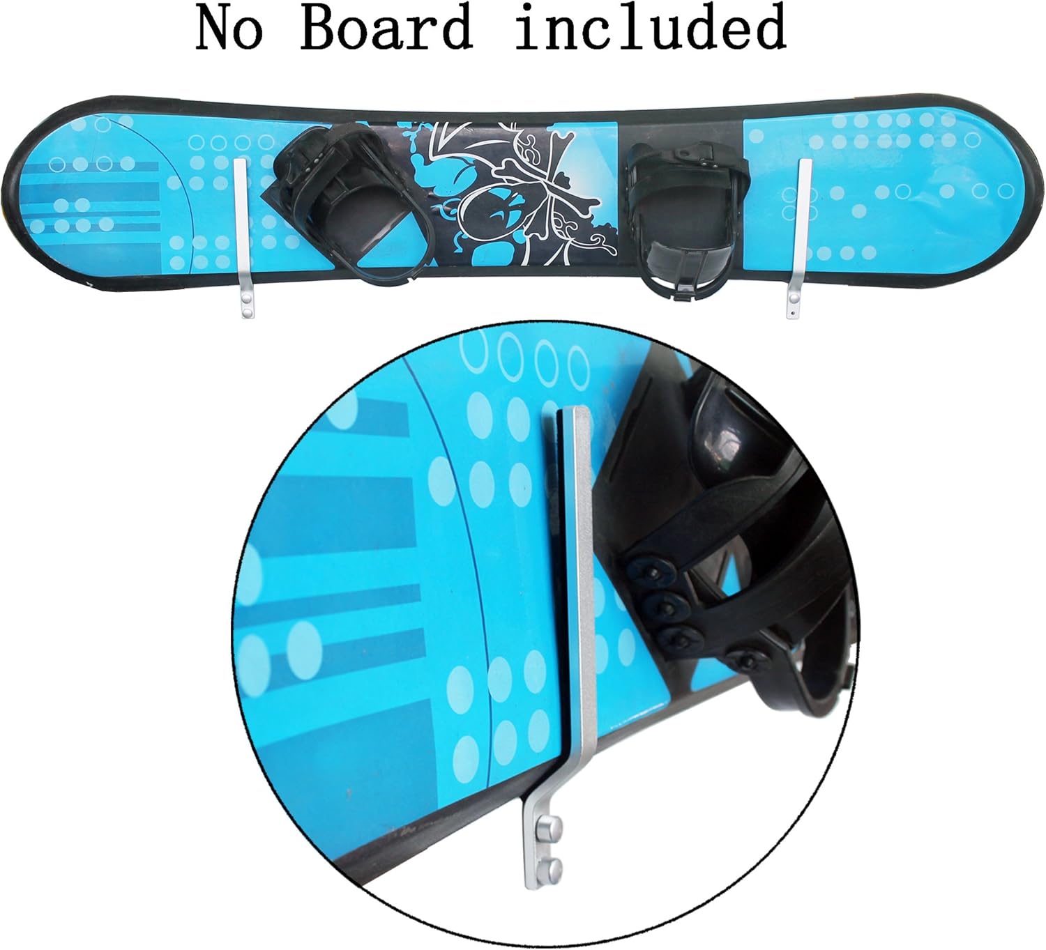 Hardware and Screw Cover Snowboard Storage Rack