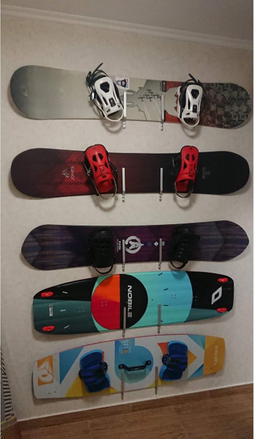 Hardware and Screw Cover Snowboard Storage Rack