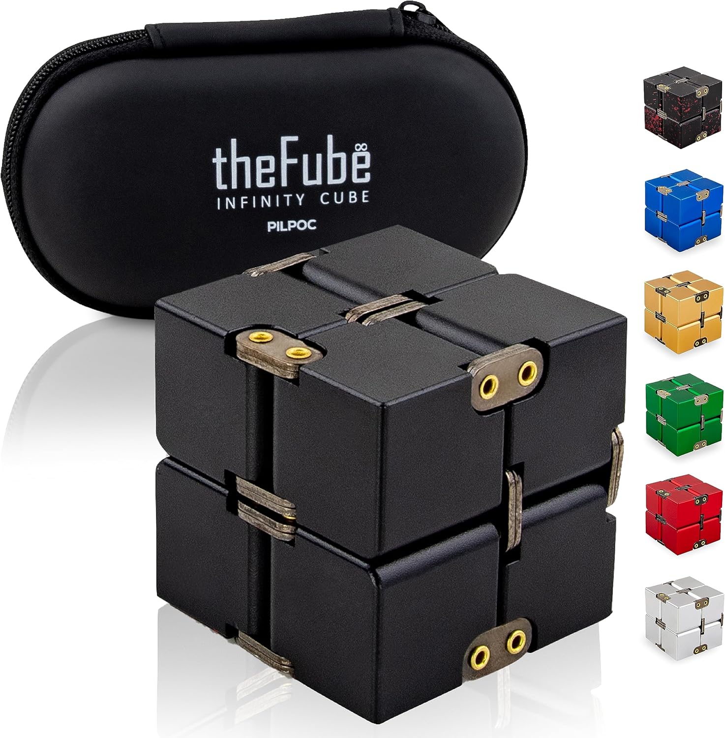 Fidget Desktop Toys - Aluminum Infinity Cube