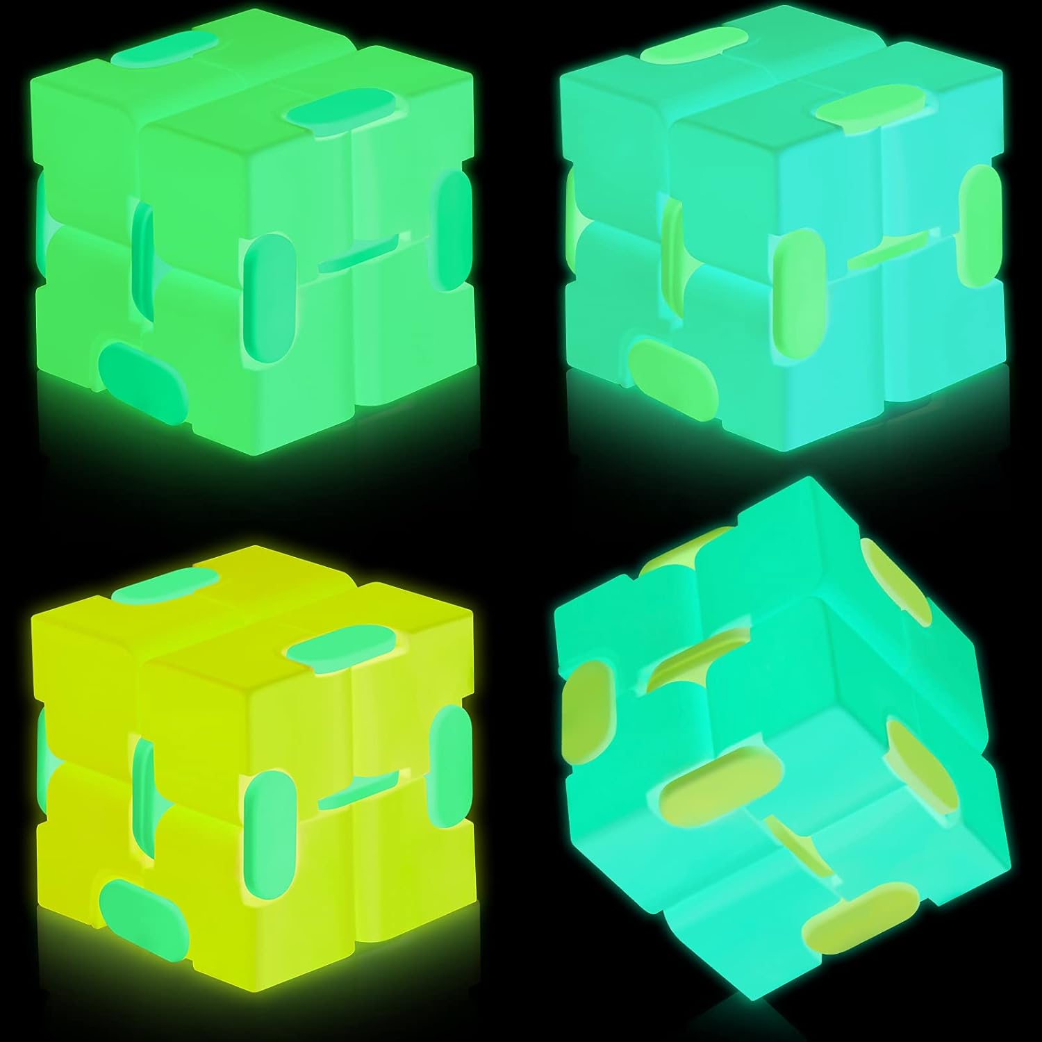 4 Pack Infinity Cube, Stress Relief Anxiety Relief