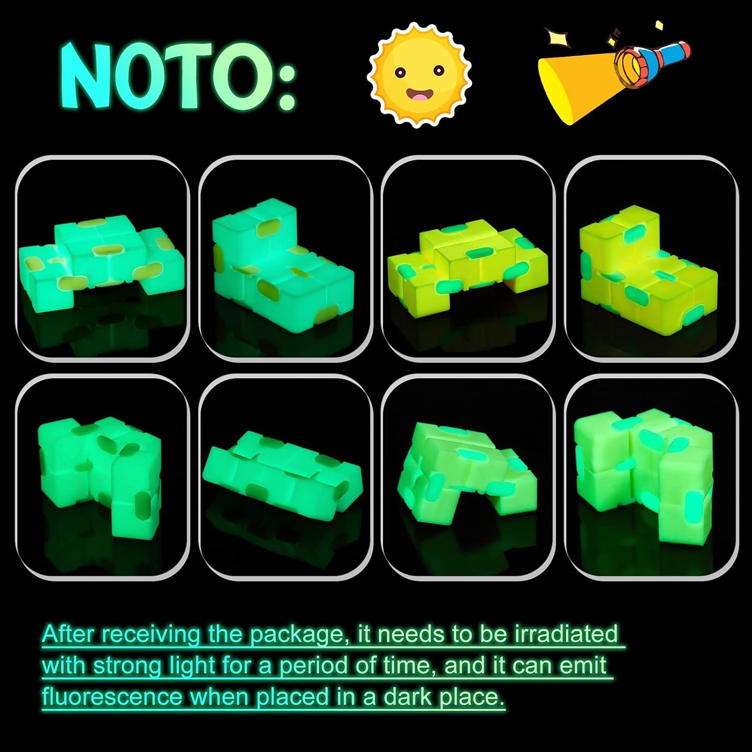 4 Pack Infinity Cube, Stress Relief Anxiety Relief