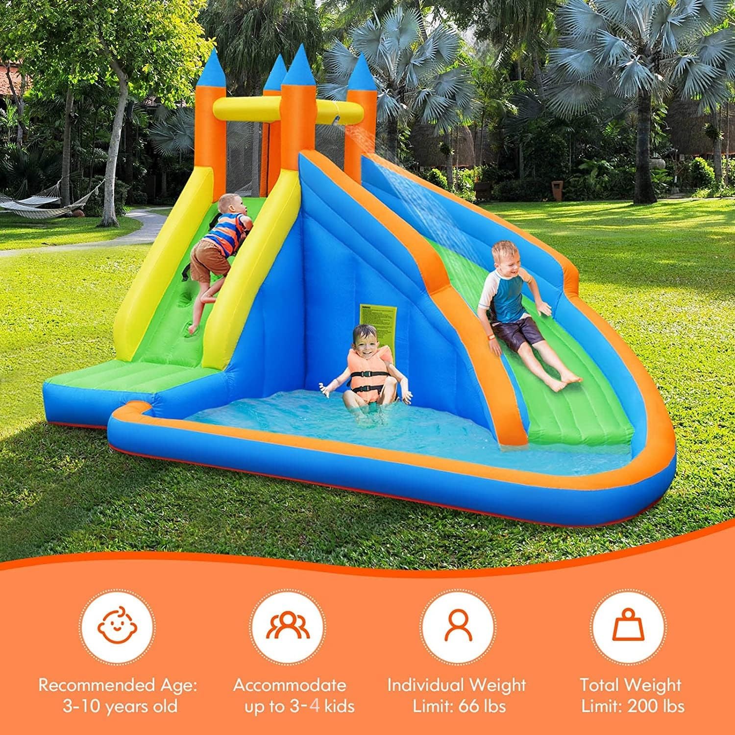85 ft Inflatable Water Slide