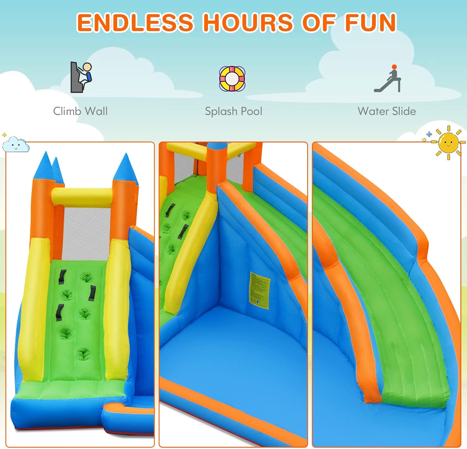 85 ft Inflatable Water Slide