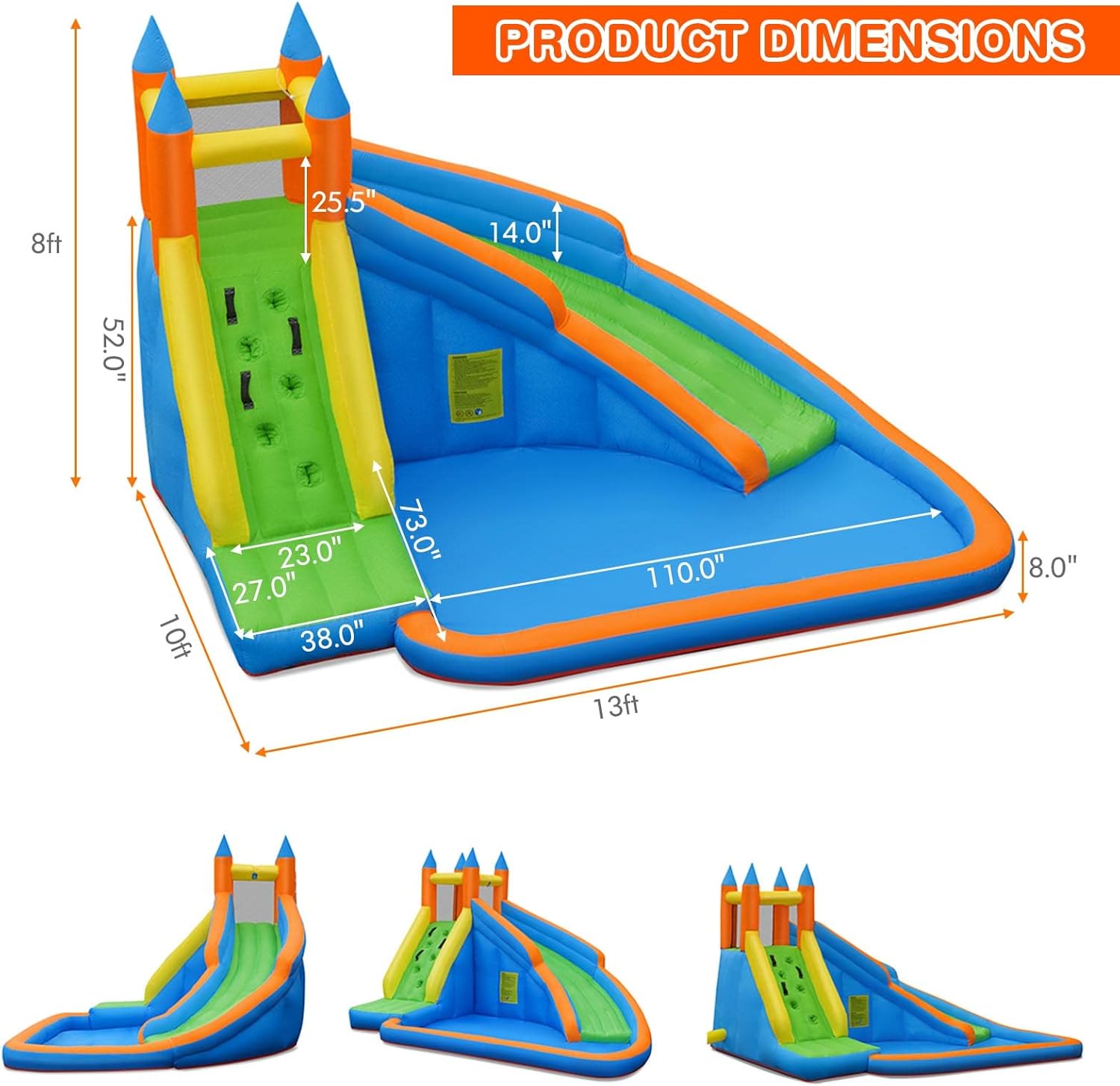85 ft Inflatable Water Slide