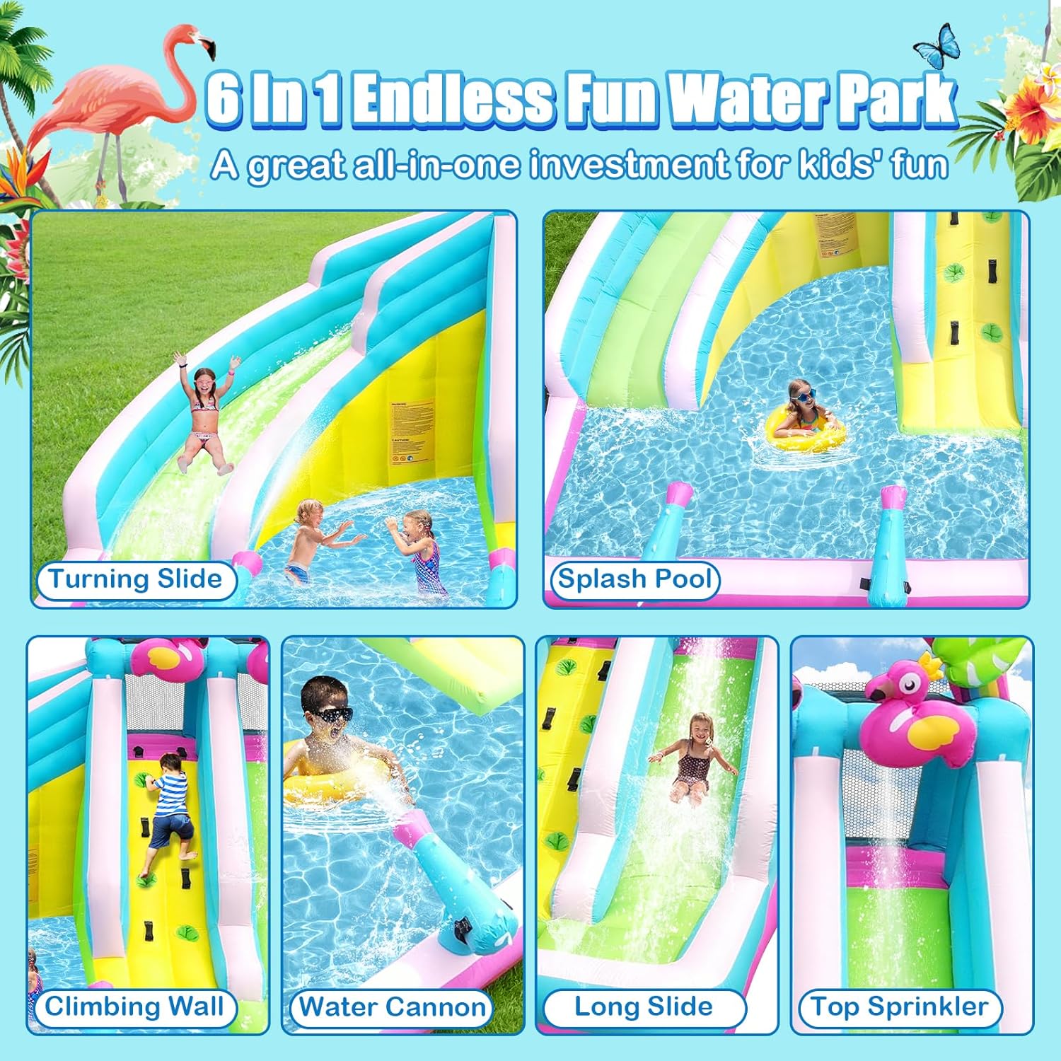 95 ft Waterslide Backyard Party Favors