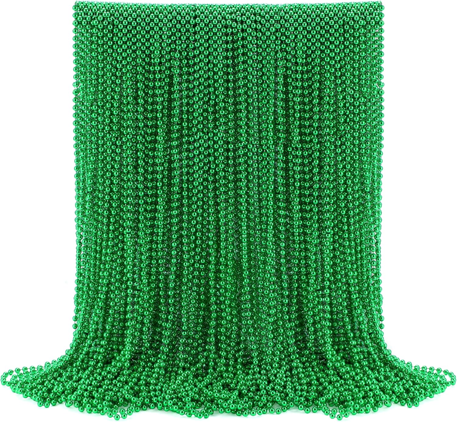 120 Pieces Mardi Gras Beaded Necklace
