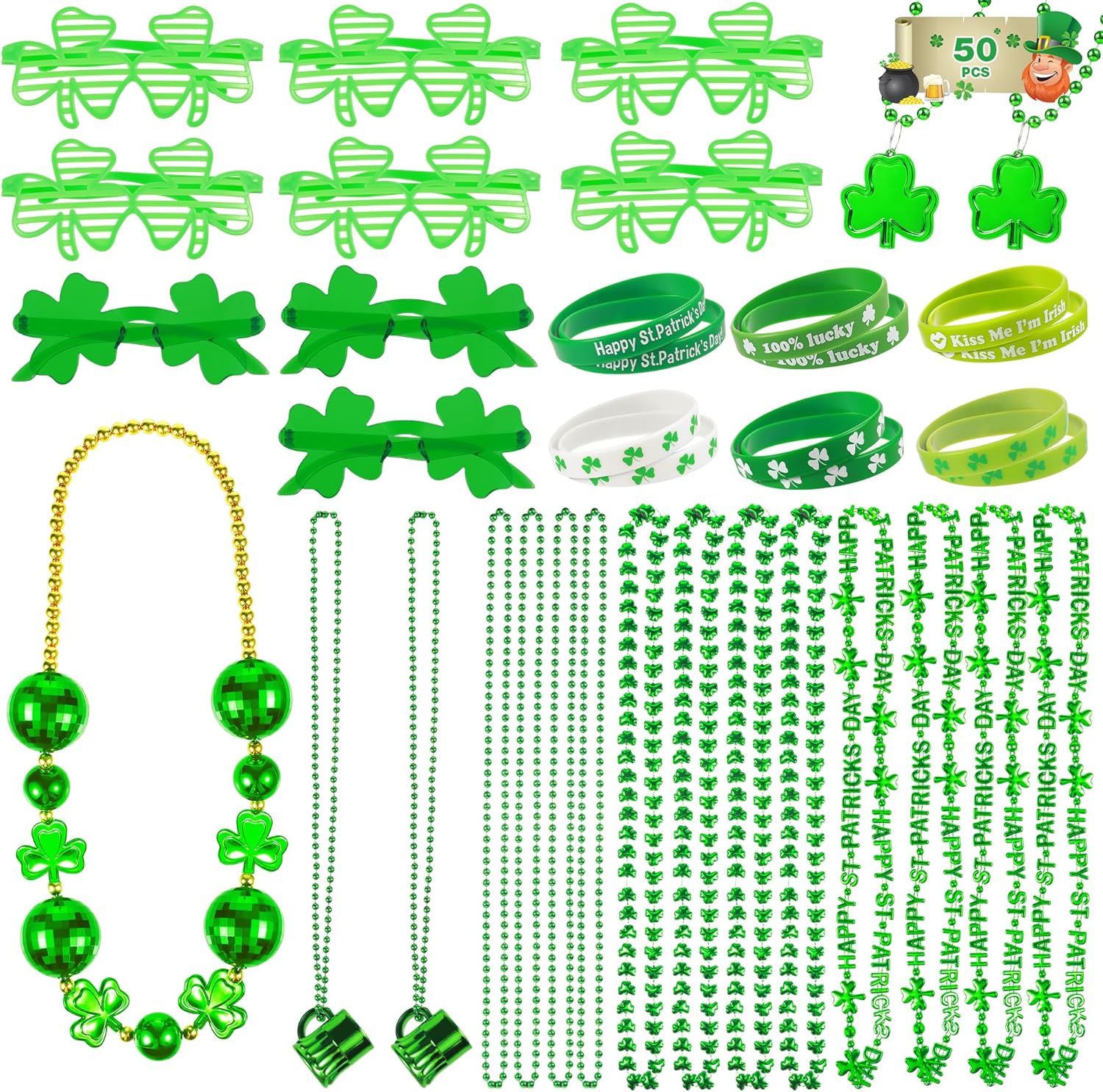 50 Pieces St. Patrick's Day Decorations