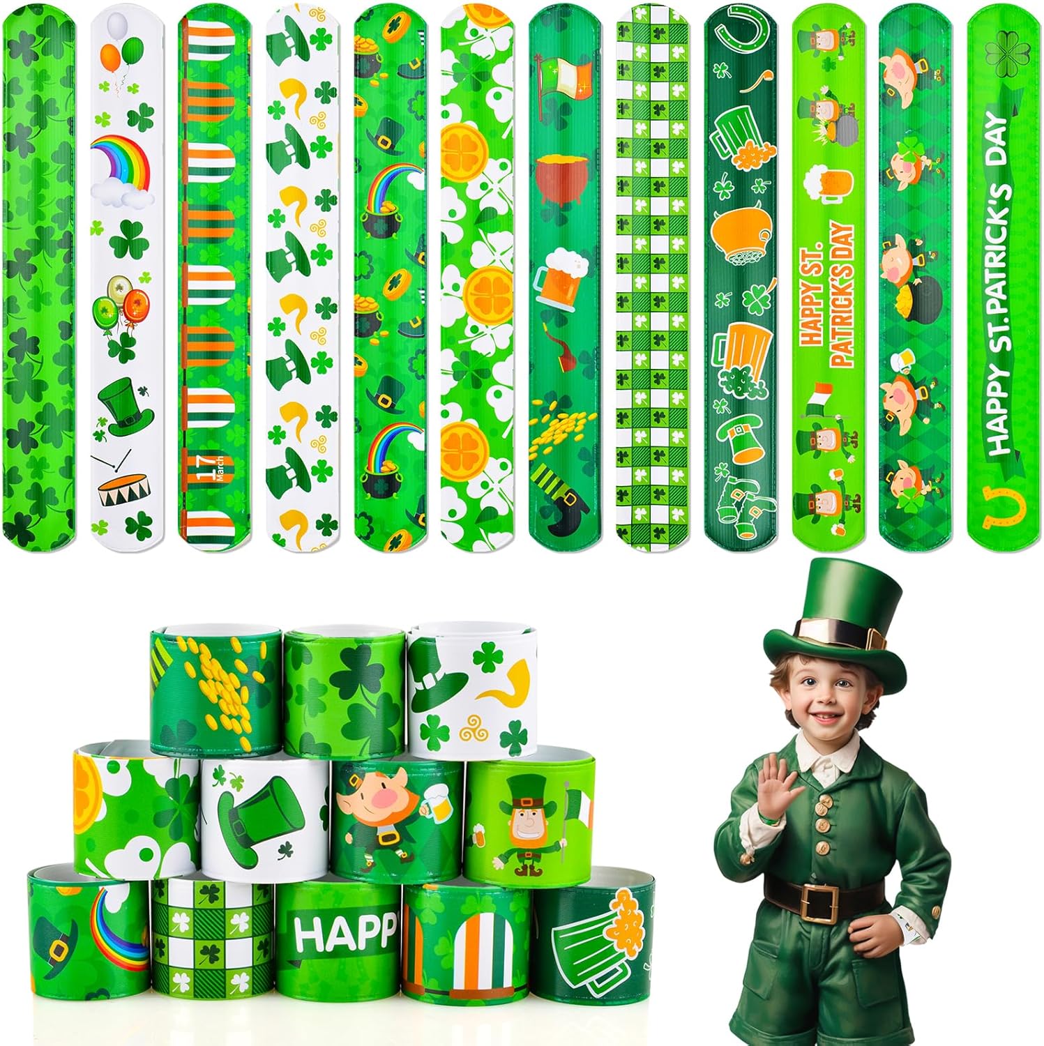 St. Patrick's Day Clap Bracelet