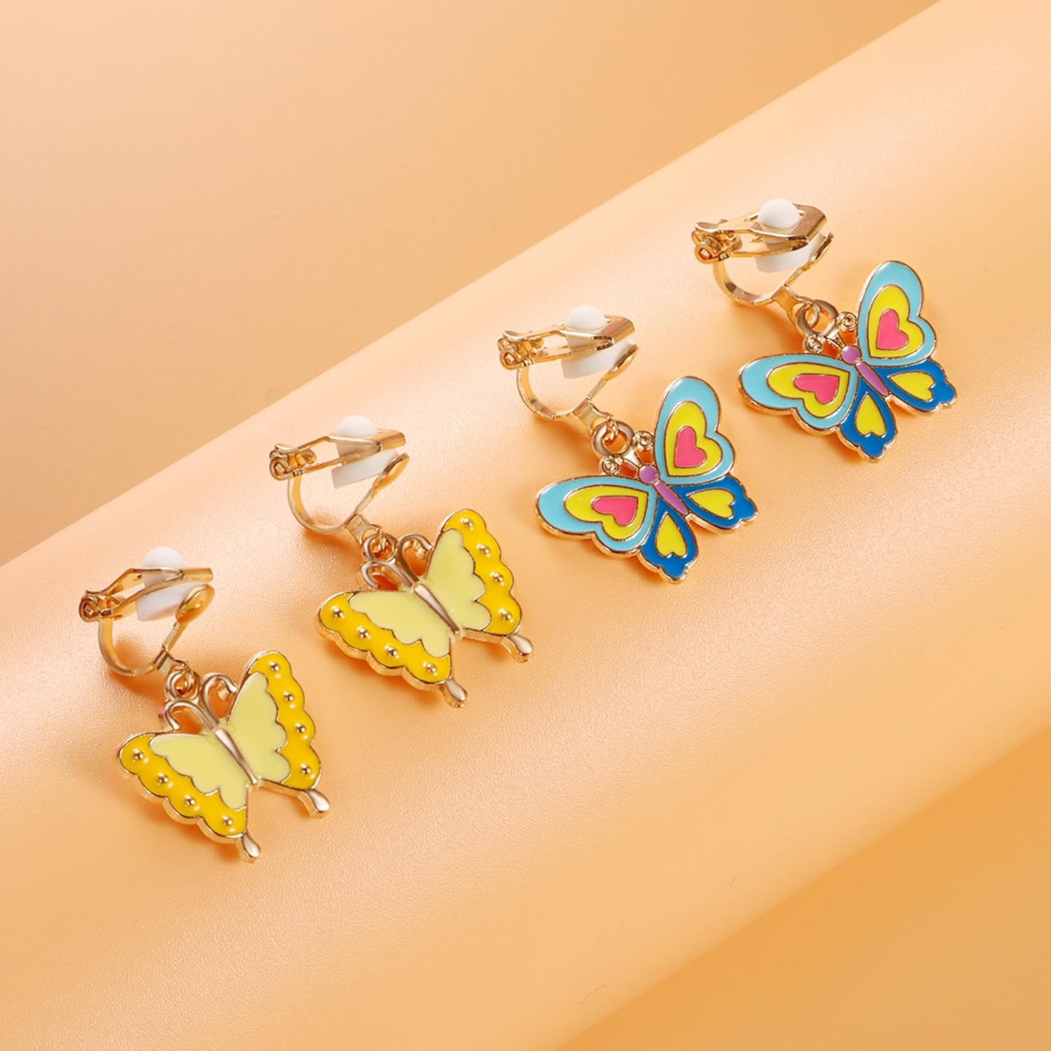 20 Pairs Clip On Earrings for Girls
