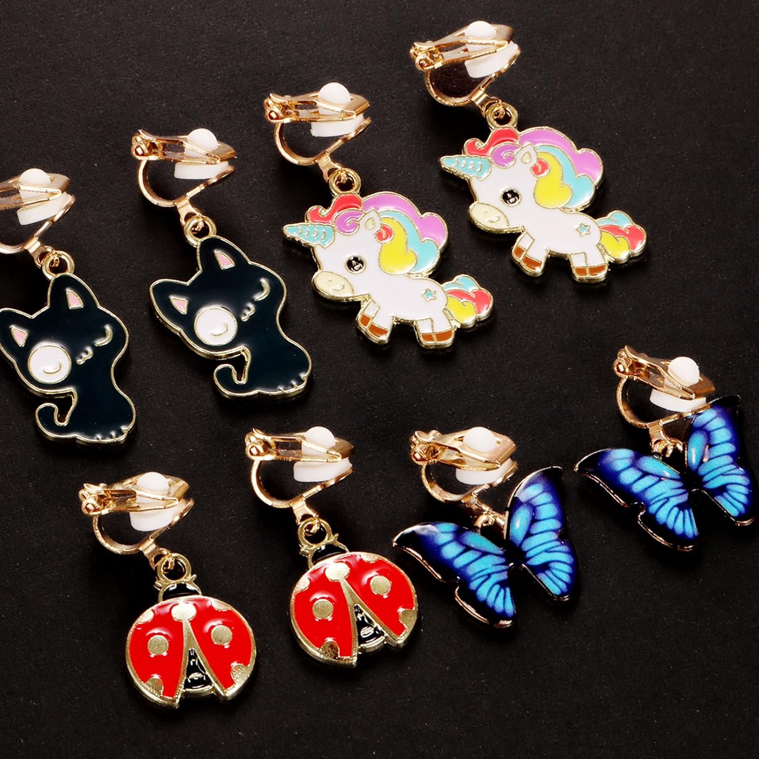 20 Pairs Clip On Earrings for Girls