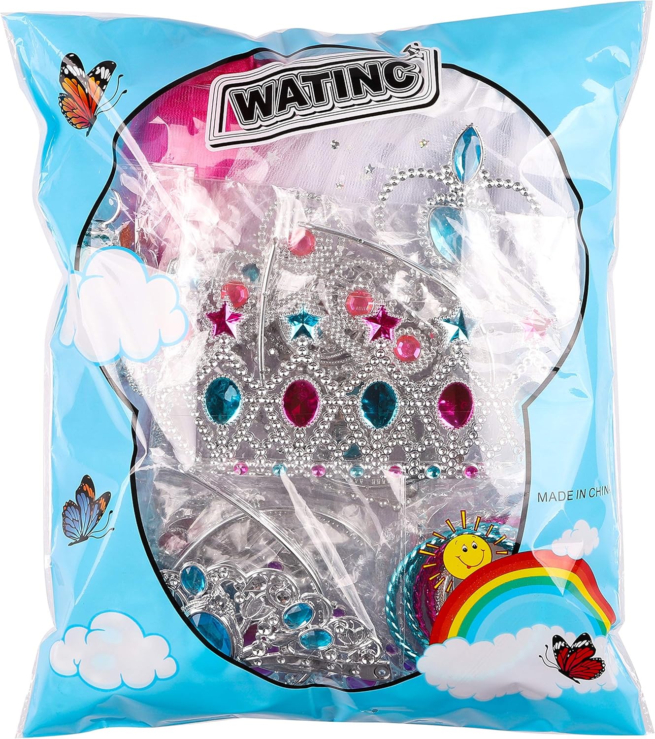 51 Pieces Princess Jewelry Toys Set