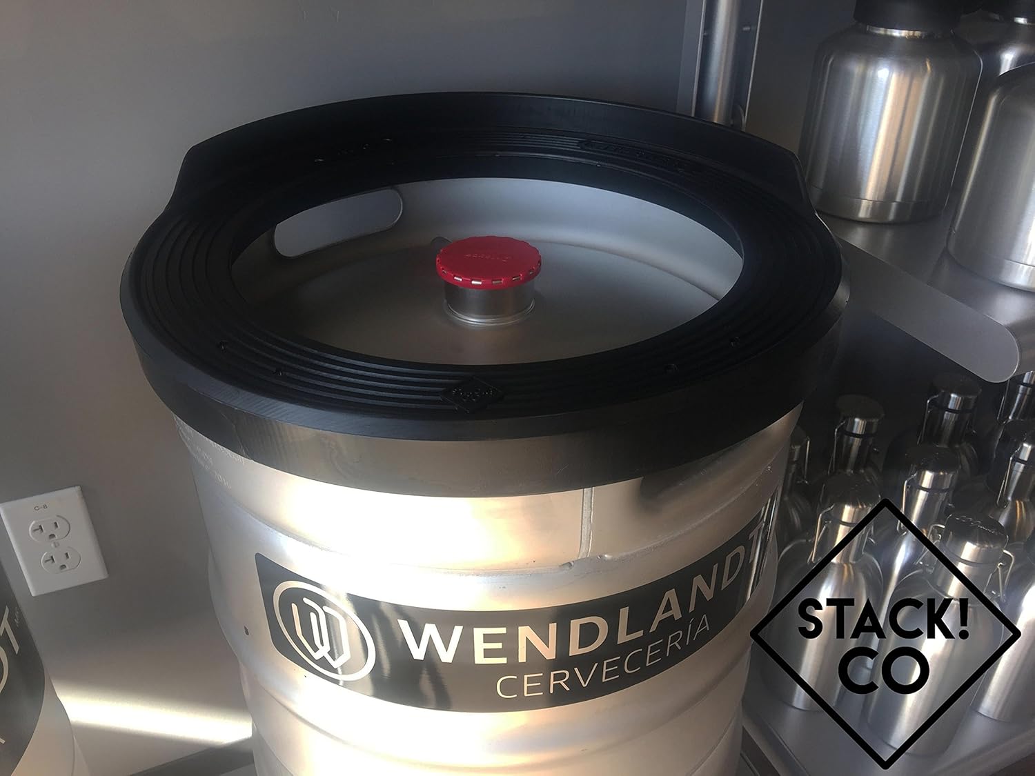 STACK . CO. Half Bucket KEG MEMORY. SAVE SPACE SECURELY while increasing YOUR Tap Handle AT YOUR Armrest Bar or Restaurant .