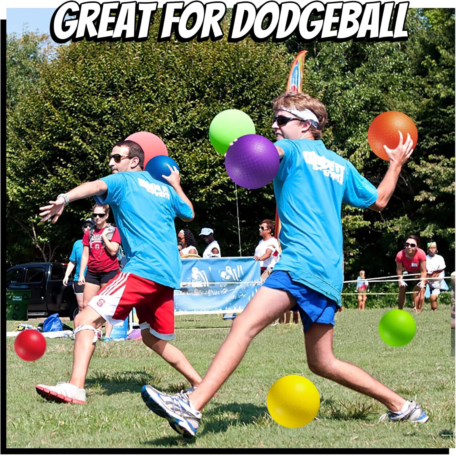 6 Pack Inflatable Rubber Playground Balls