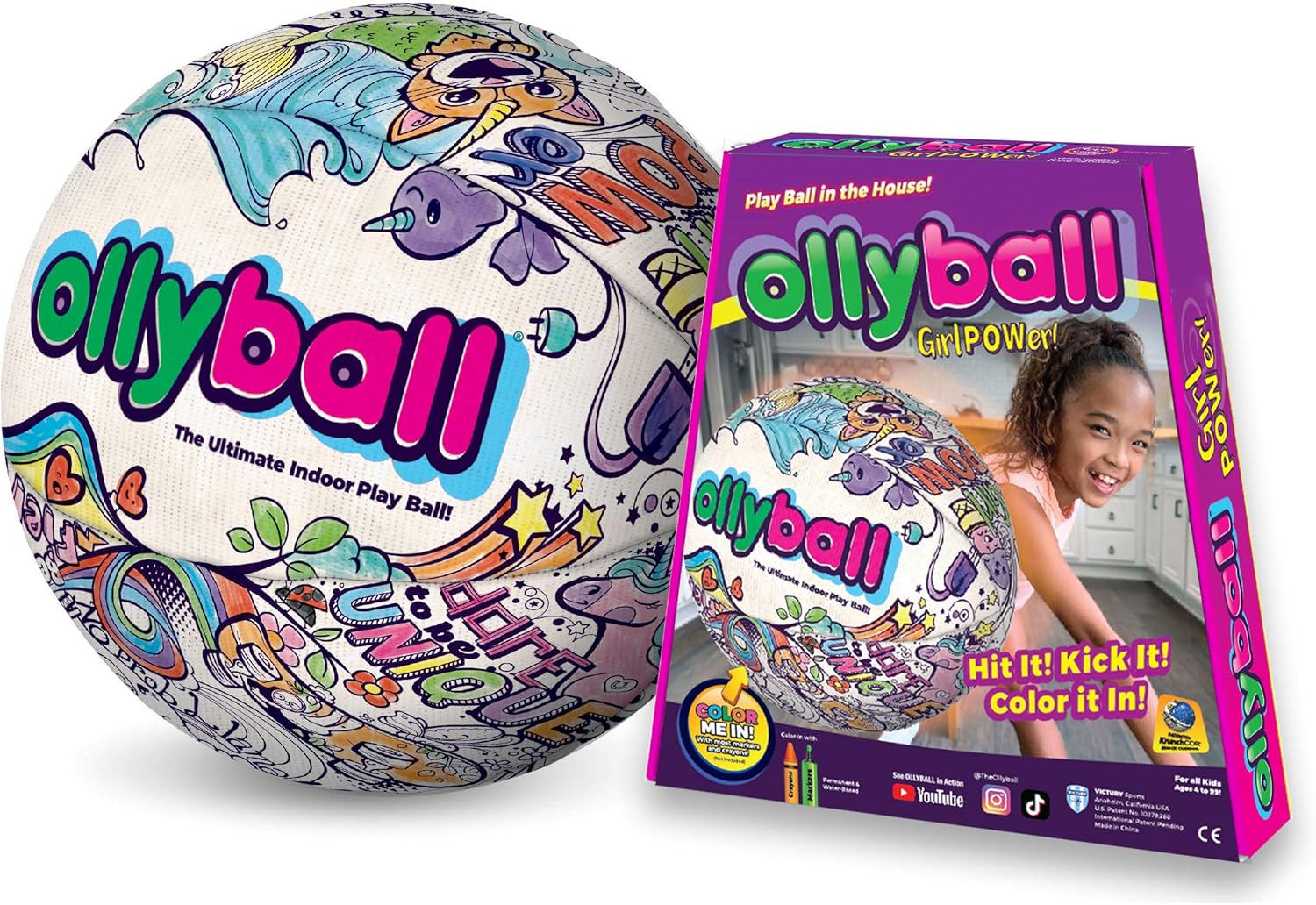 Girl Power! Indoor Colorful Play Ball