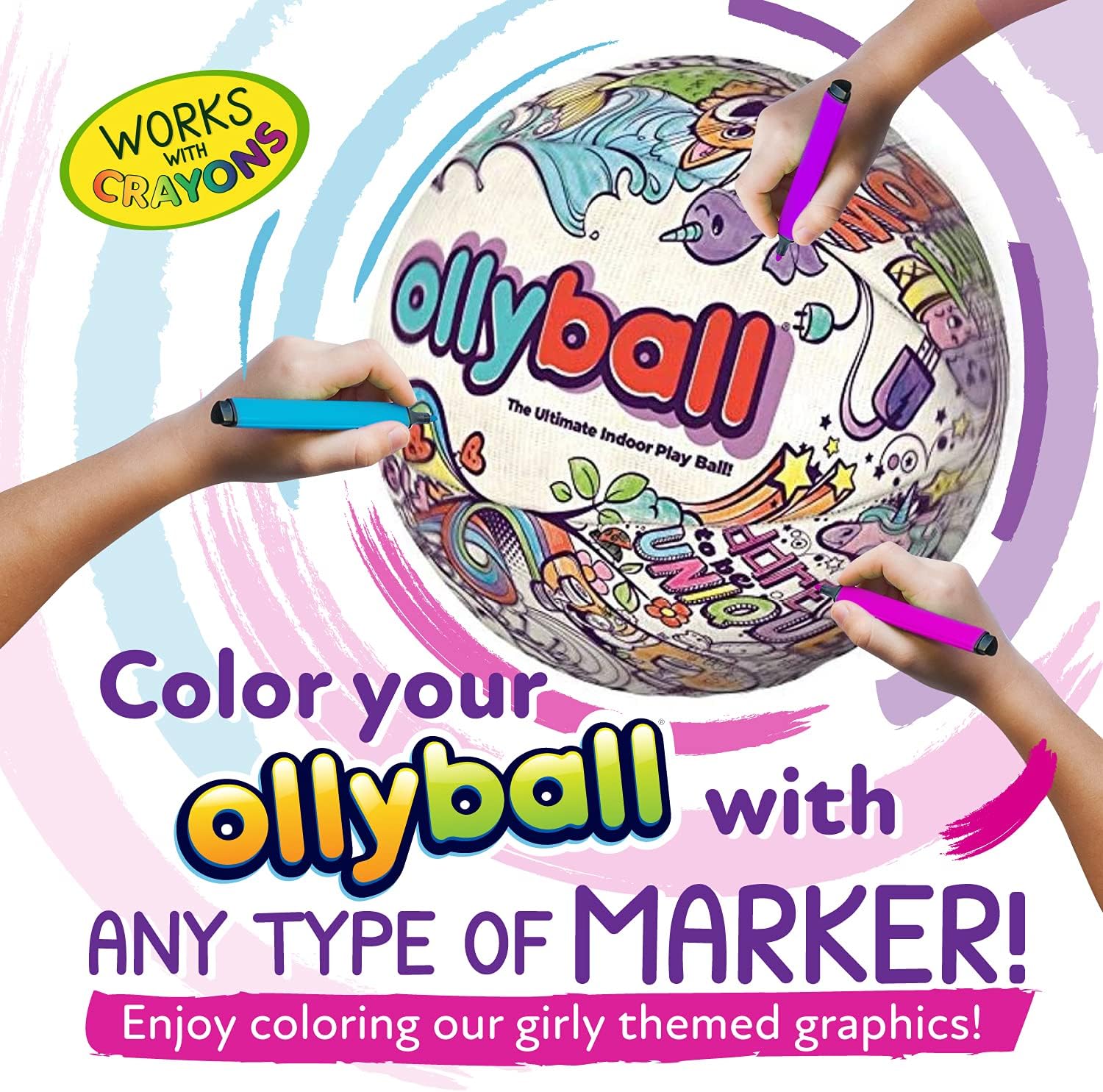 Girl Power! Indoor Colorful Play Ball