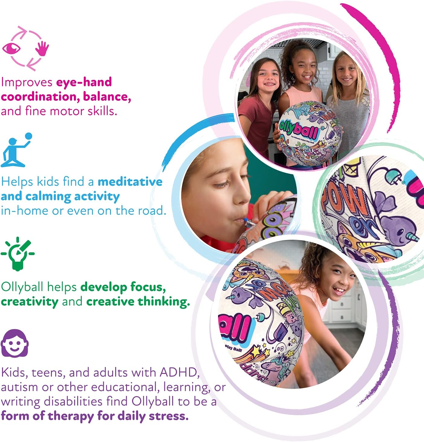 Girl Power! Indoor Colorful Play Ball