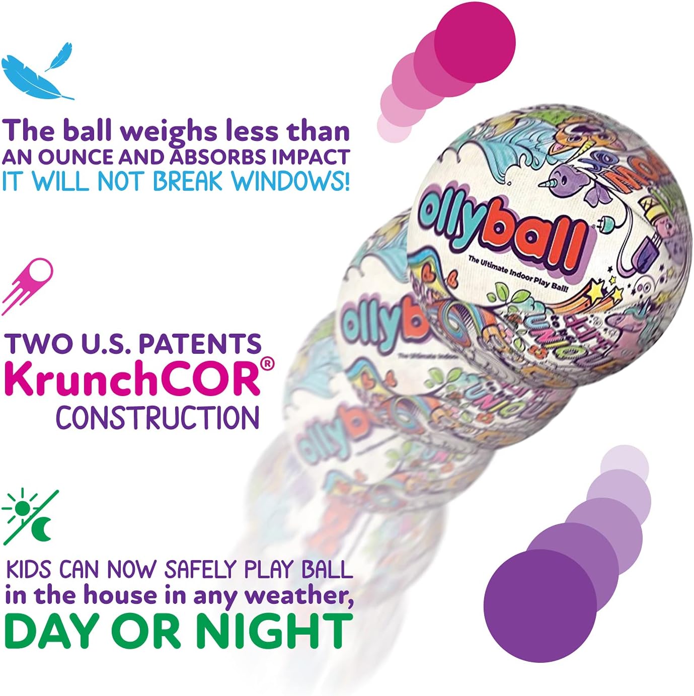 Girl Power! Indoor Colorful Play Ball