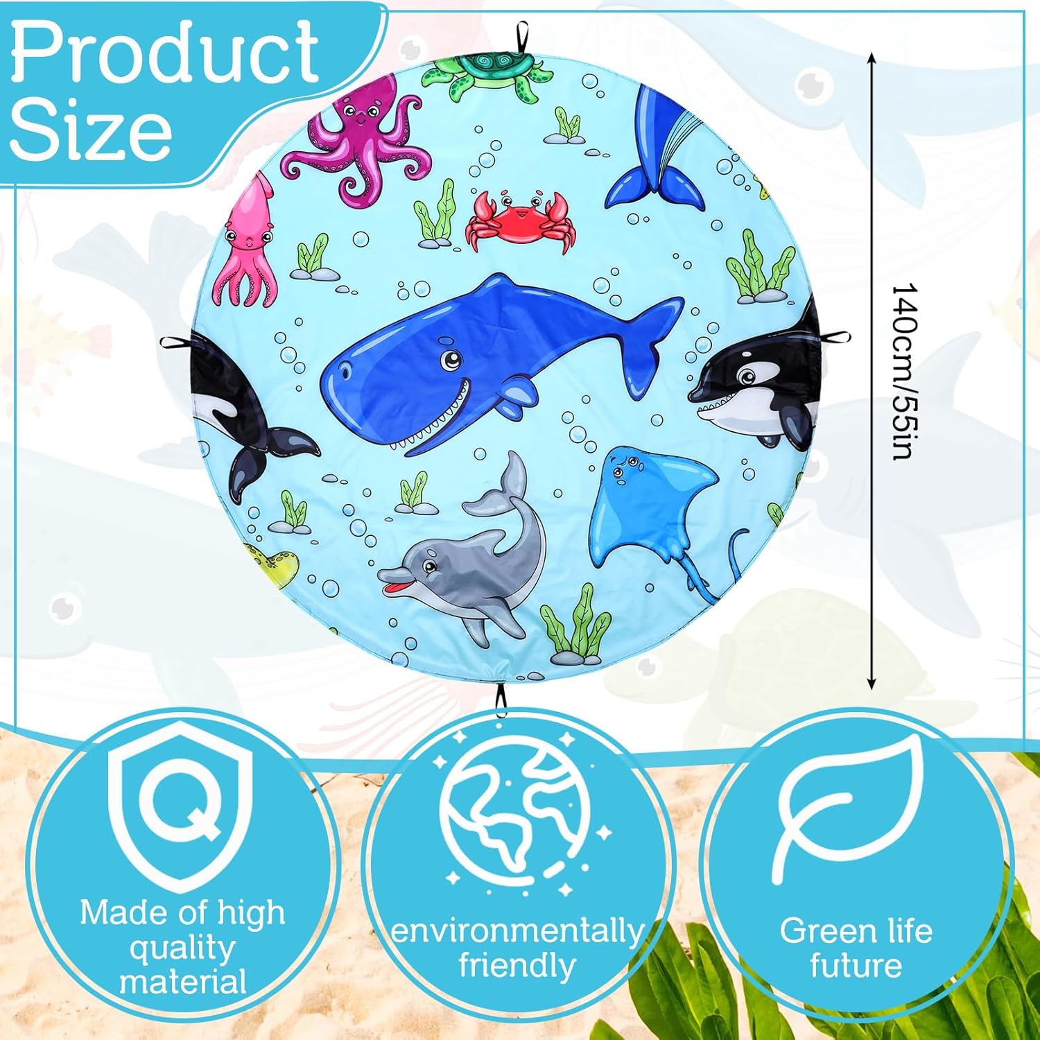 2 in 1 Beach Pool Toddler Baby Beach Pool Blanket