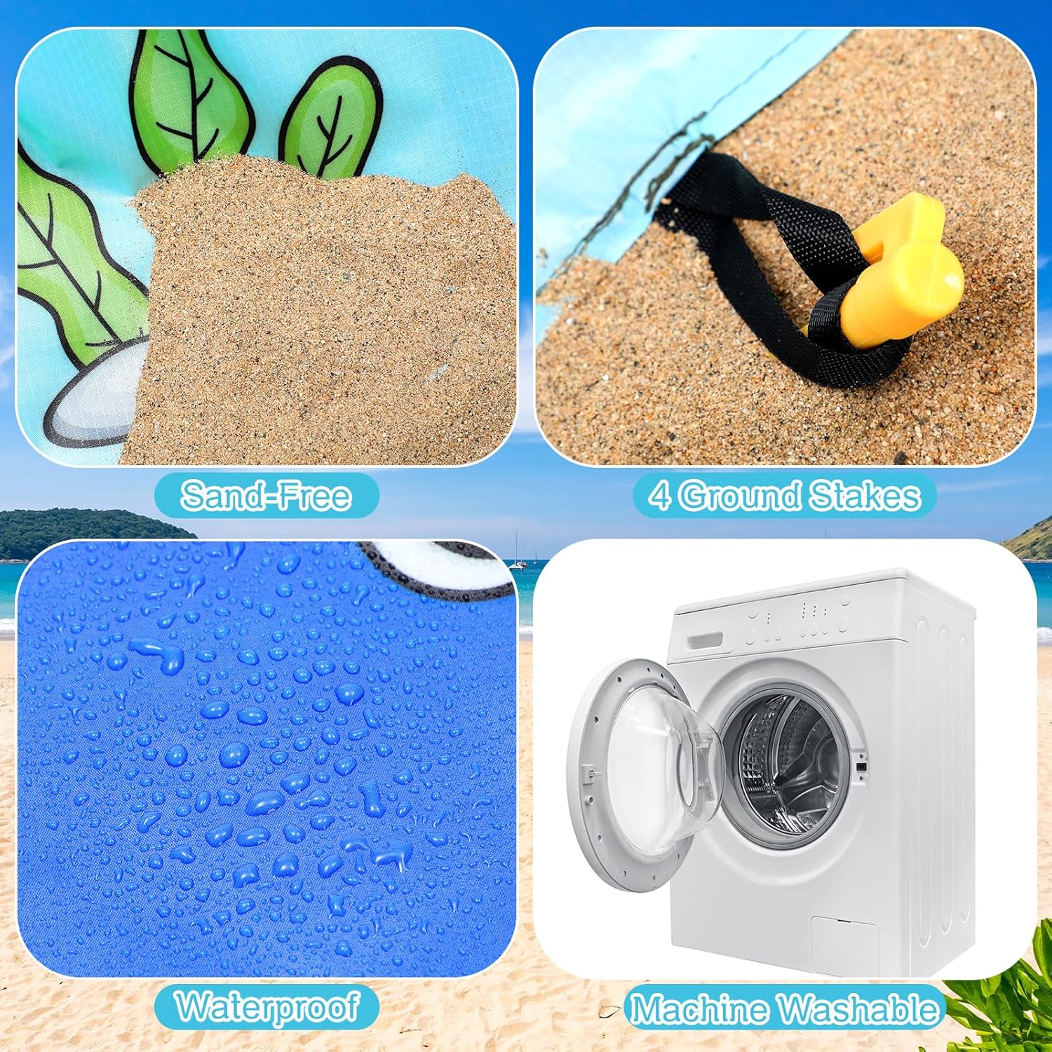 2 in 1 Beach Pool Toddler Baby Beach Pool Blanket