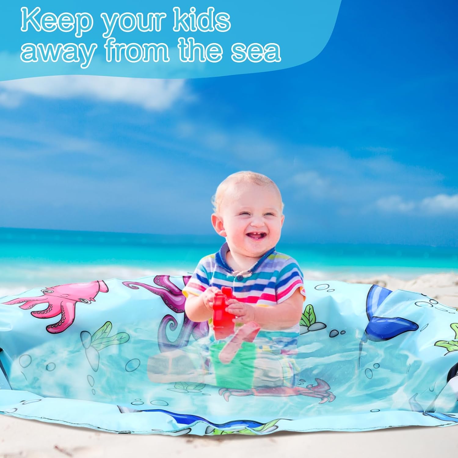 2 in 1 Beach Pool Toddler Baby Beach Pool Blanket