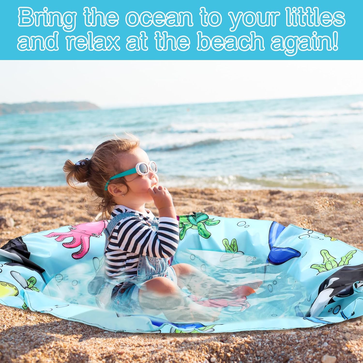 2 in 1 Beach Pool Toddler Baby Beach Pool Blanket
