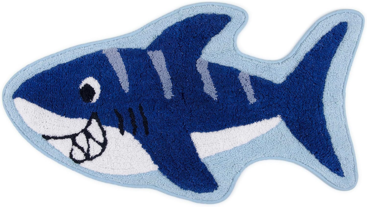 Allure Home Creation Colorful Sharks Shaped Bath Rug 20 "x38"