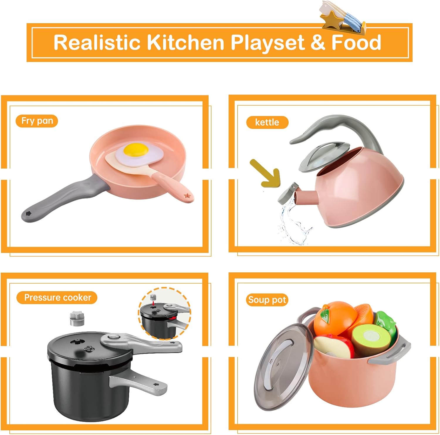 1 Pack Kids Kitchen Toys Accessories
