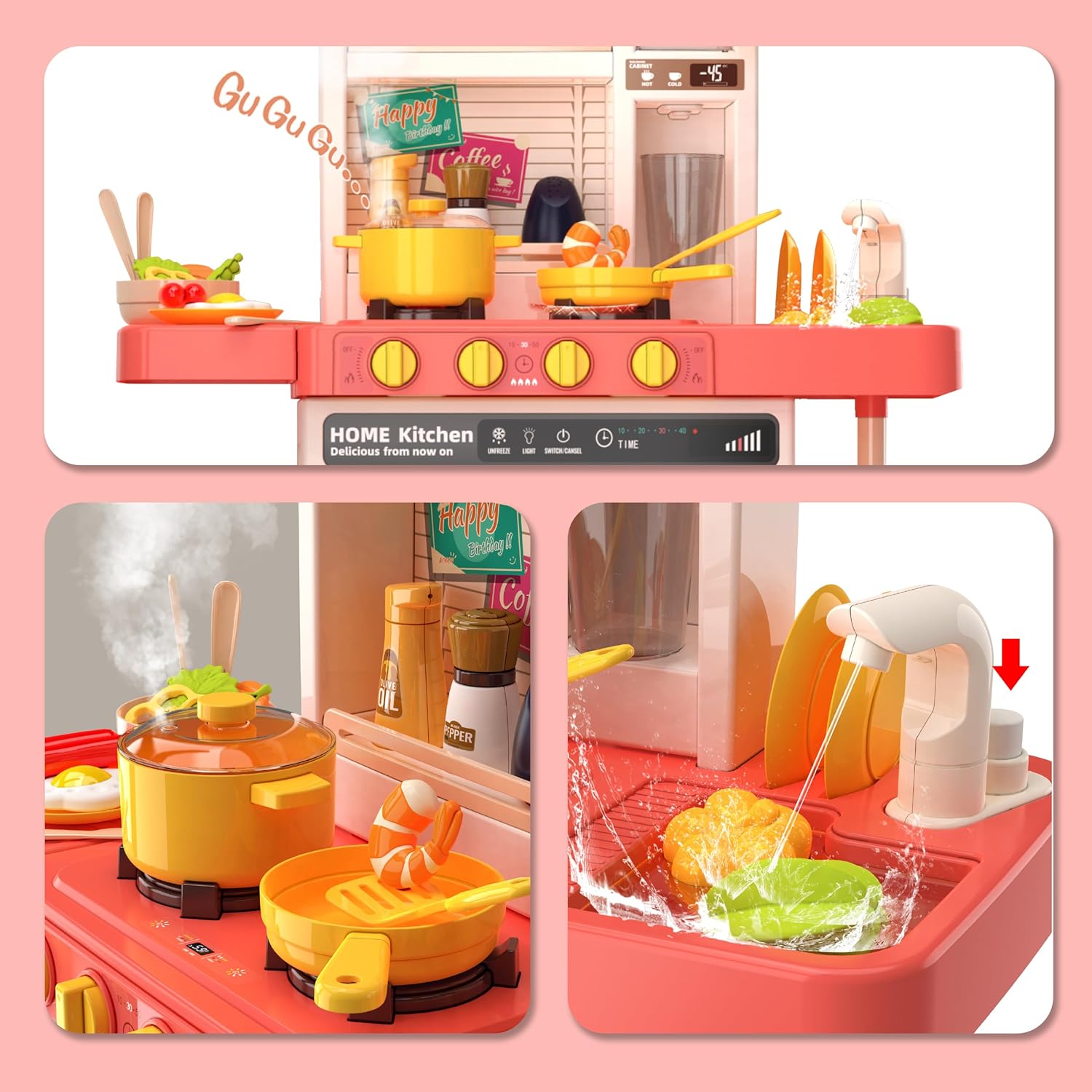 Kid's Interactive Kitchen Playset
