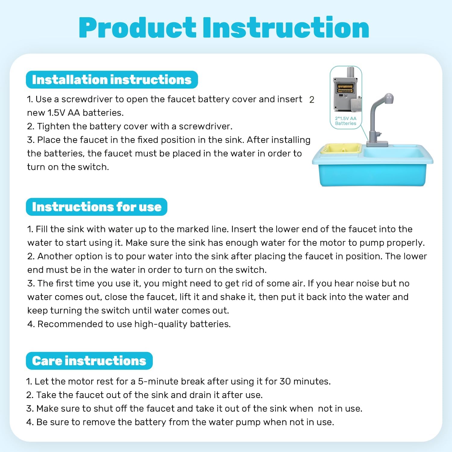 Color Changing Kitchen Sink Toys