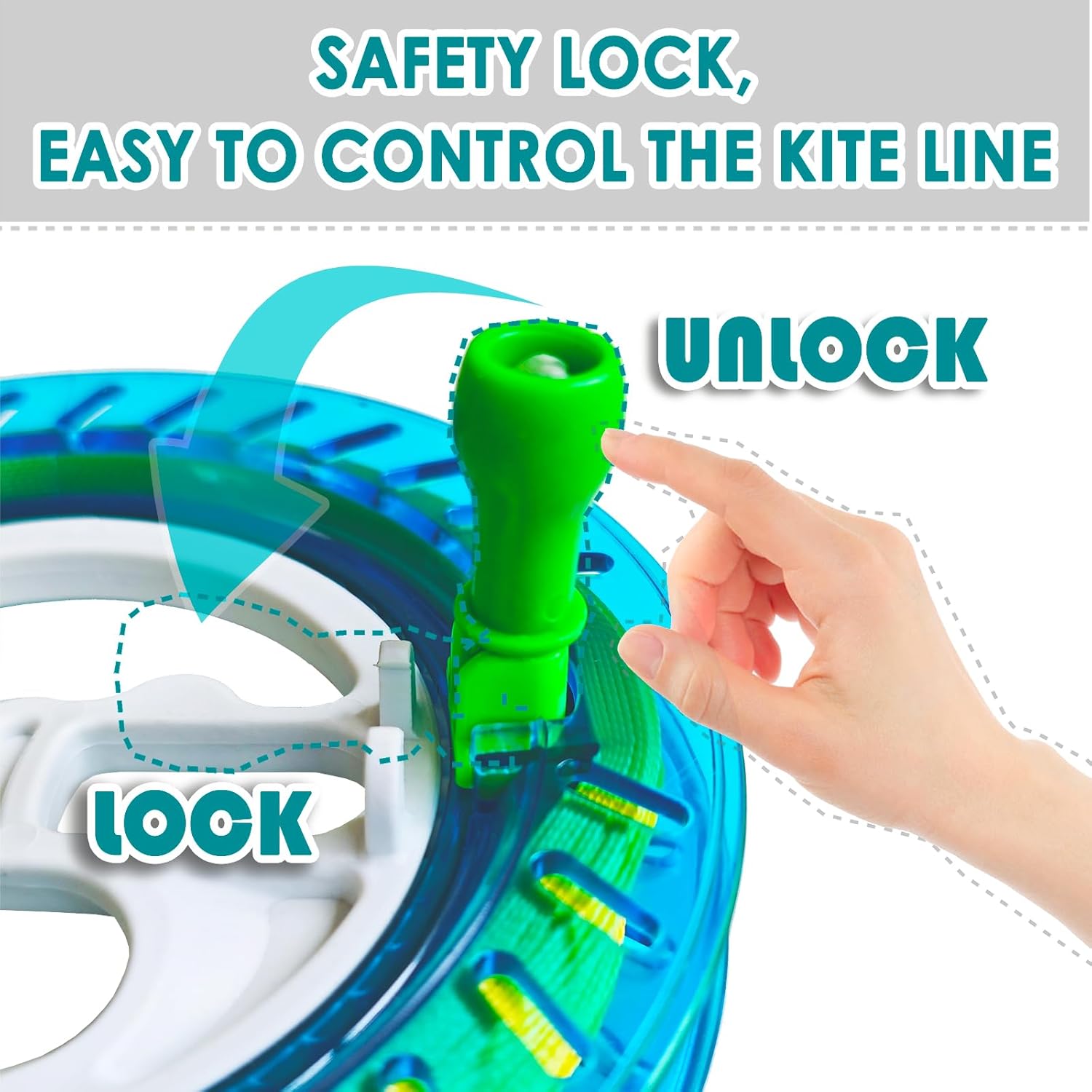 Kite String Reel, 6"es Kite Wheel and Line