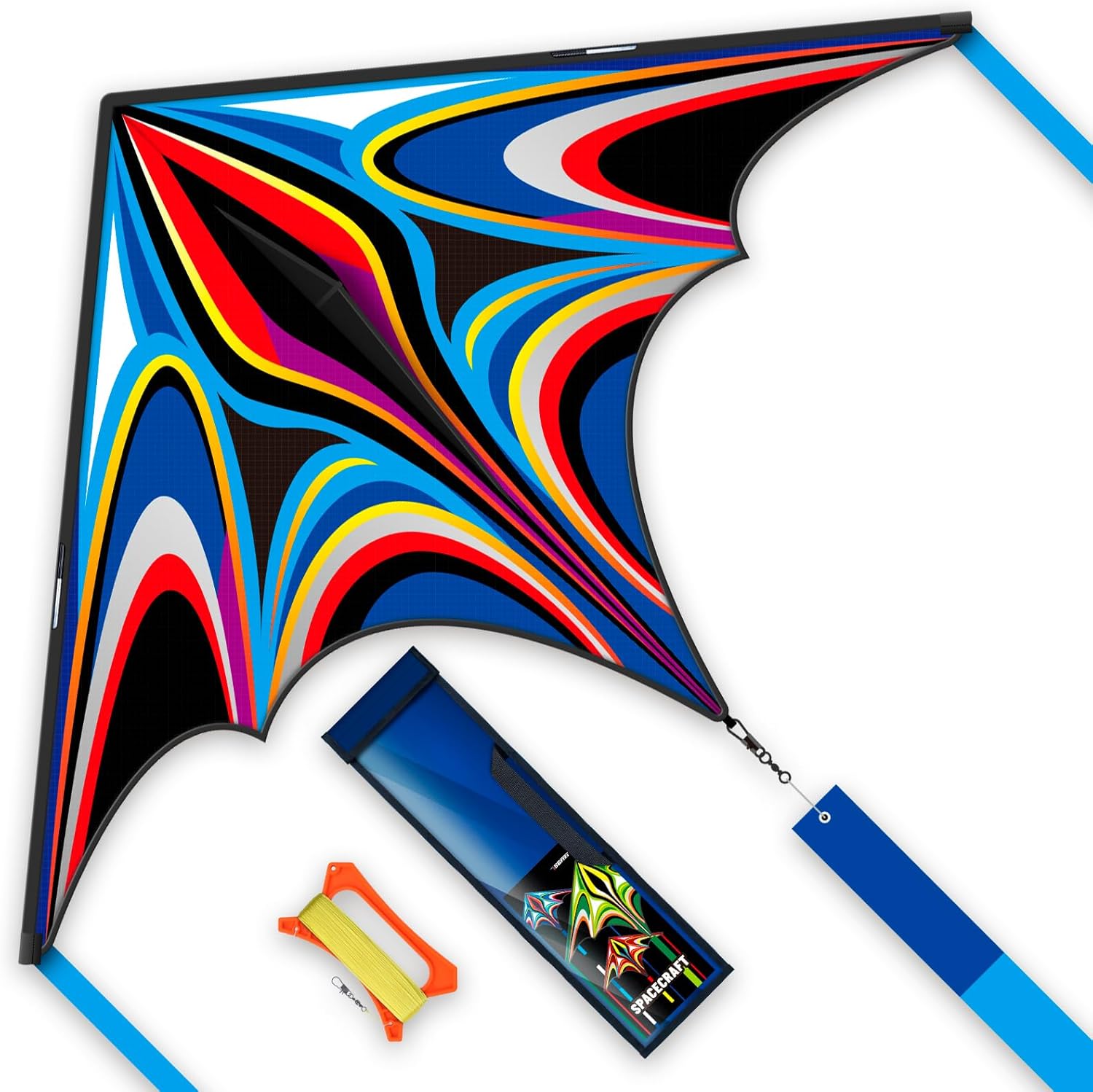 Large Delta Kite, 328ft String Handle