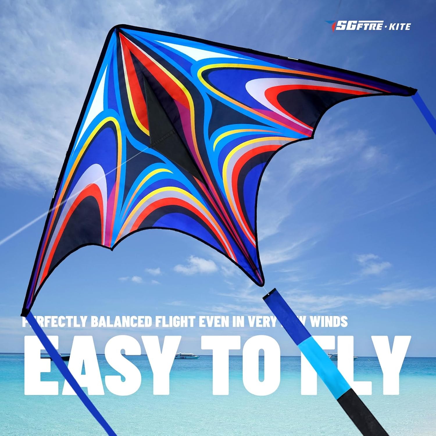 Large Delta Kite, 328ft String Handle