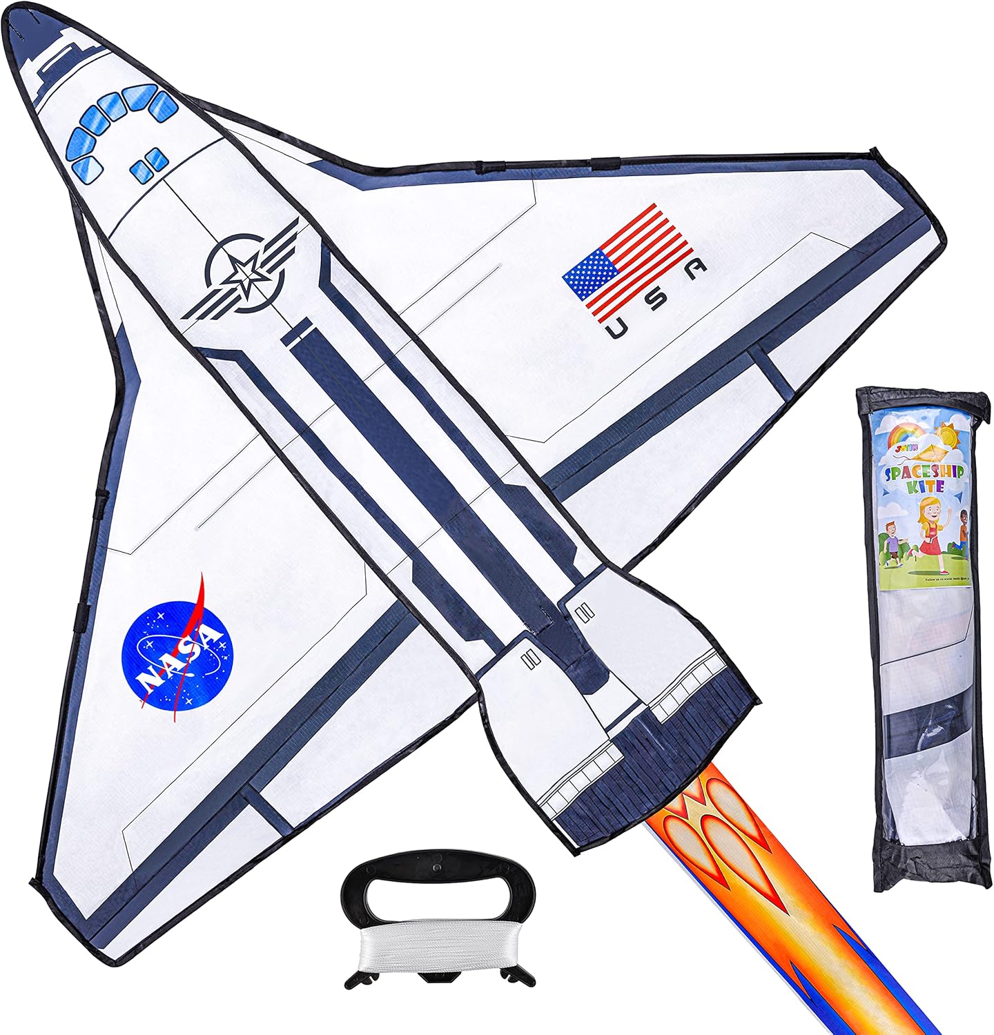 Spaceship Kite, 200ft String