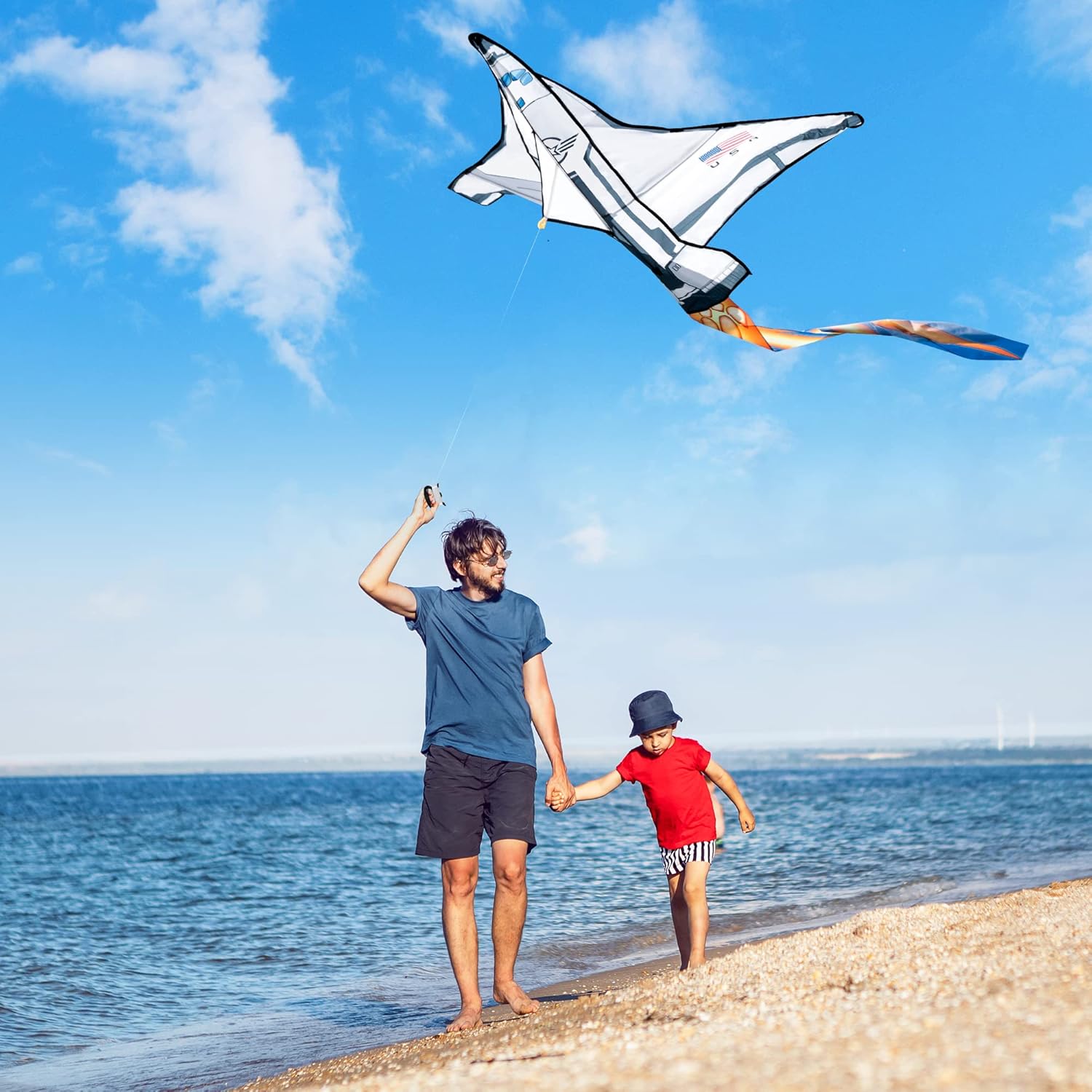 Spaceship Kite, 200ft String