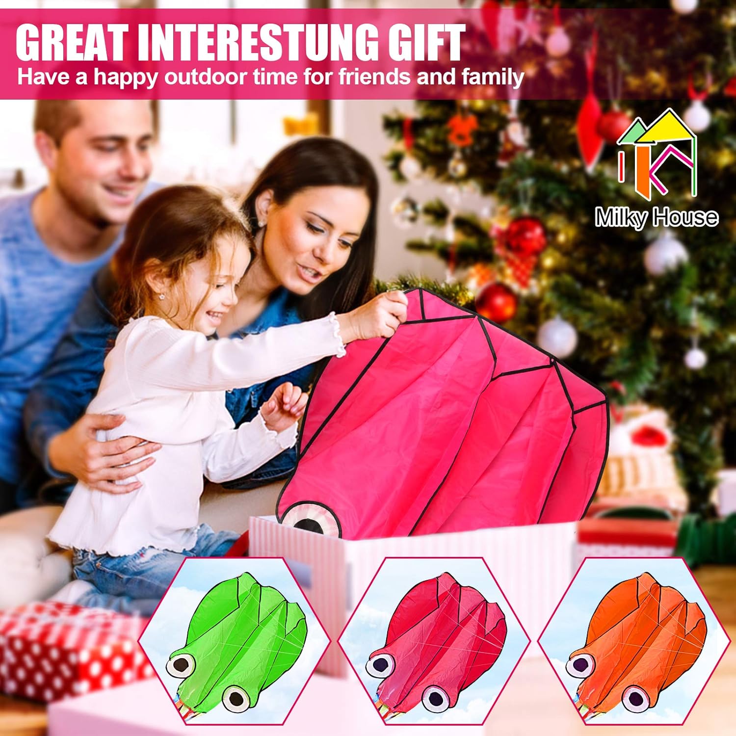 3 Pack Octopus Kite