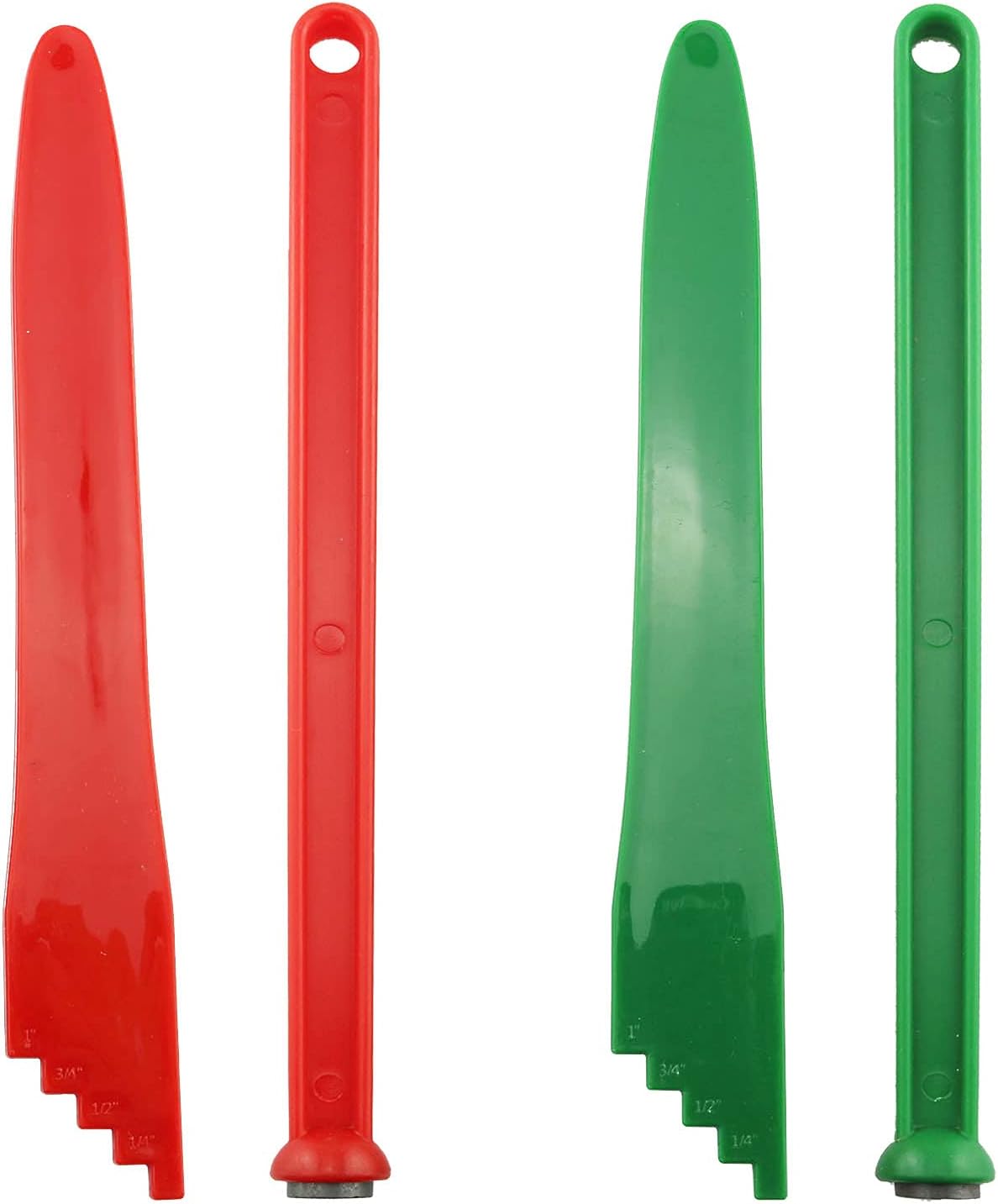Canister Set 2 Piece Canister Bubble Popper Bubble Remover and 2 Piece Canister Lid Lifter Magnetic Lid Lifter Green and Red