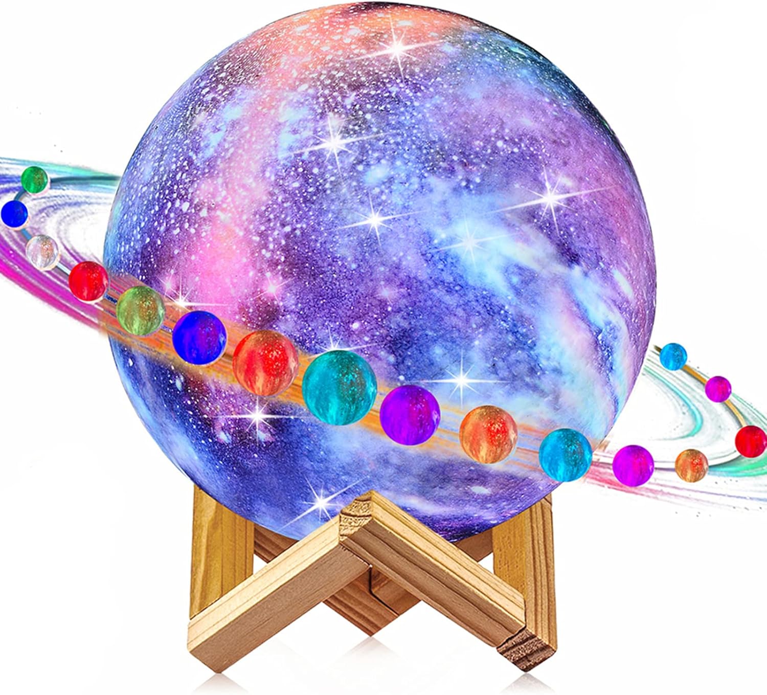 16 Colors Moon Lamp, 6"