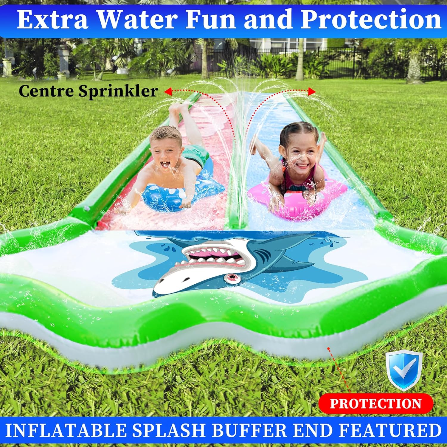 20 x 6 ft Slide Slide Lawn Water Slide