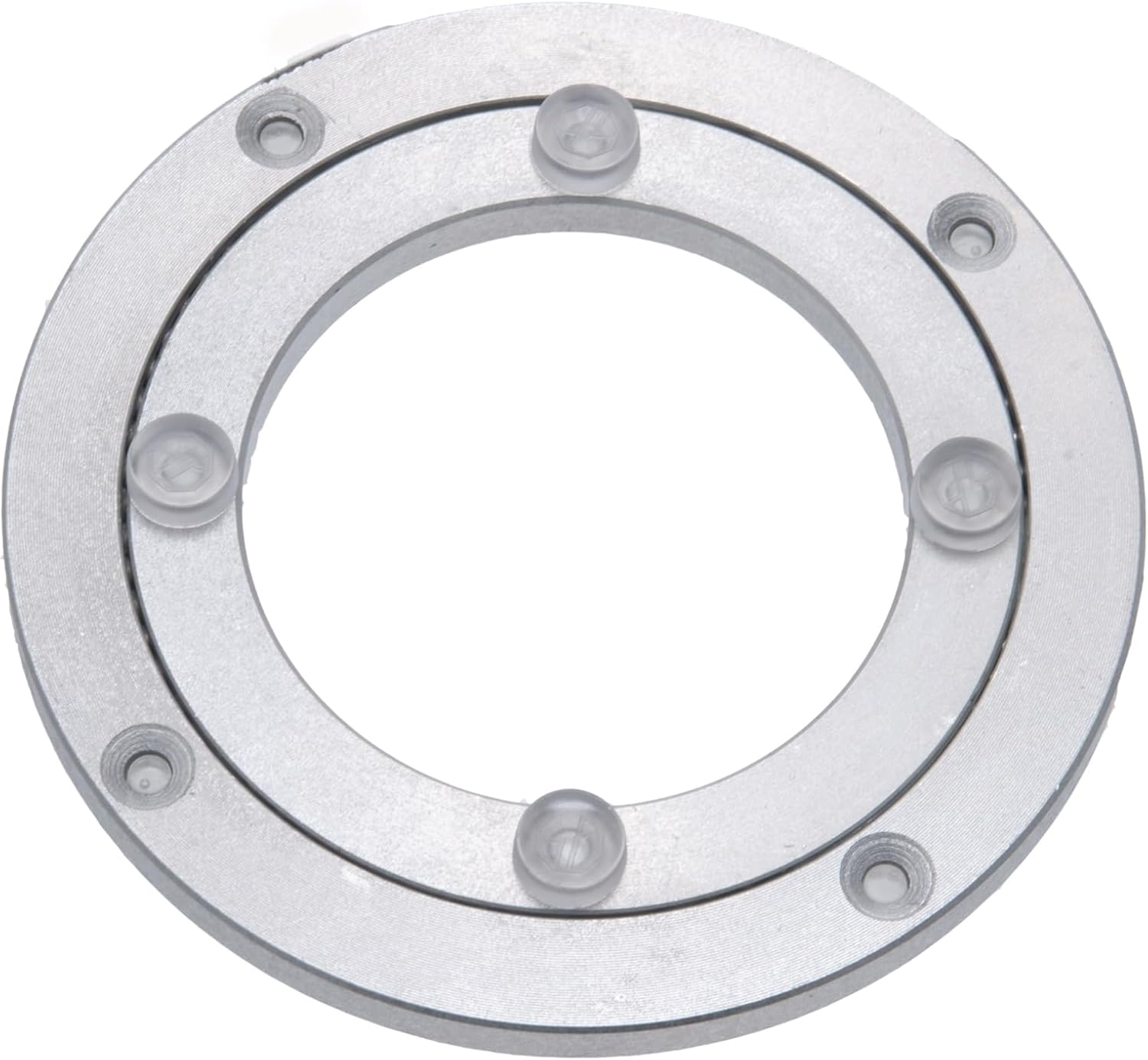 Dailydanny Aluminum Heavy Duty Lazy Susan Swivel Turntable Bearing Swivel Plate Hardware for Dining Table (4 inch)
