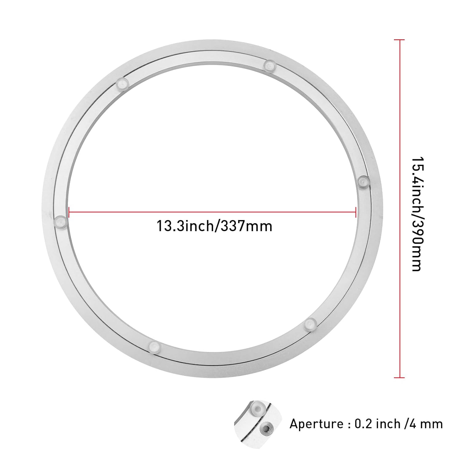 16 inch (approx. 40.6 cm) Lazy Susan Hardware Heavy Duty Metal Rotating Hardware Large Turntable Bearing Ring Lazy Susan Bearing Lazy Susan Parts Lazy Susan Mechanical Lazy Susan Kit Lazy Susan Base