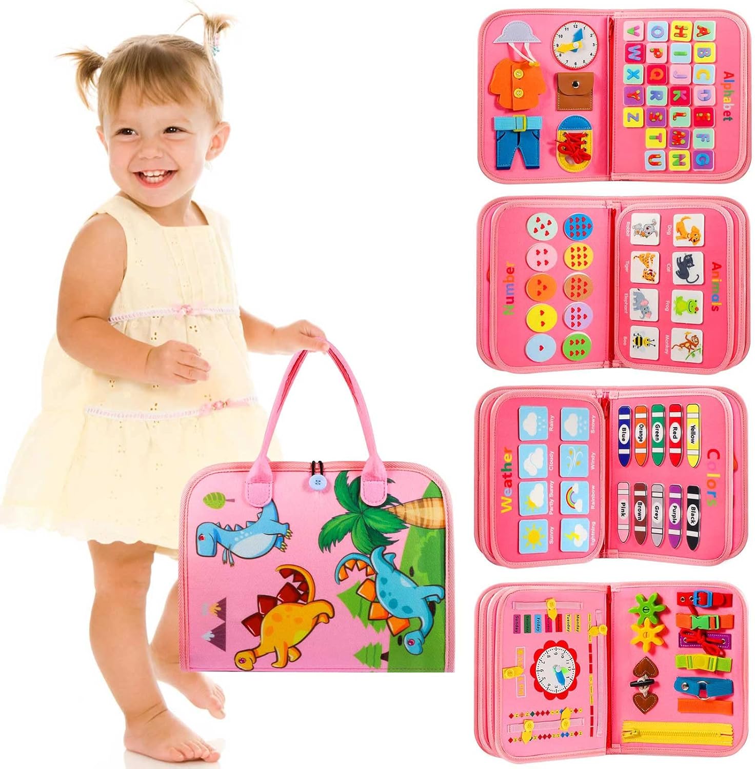 Toddler Busy Board, Toys for 1-3 Years