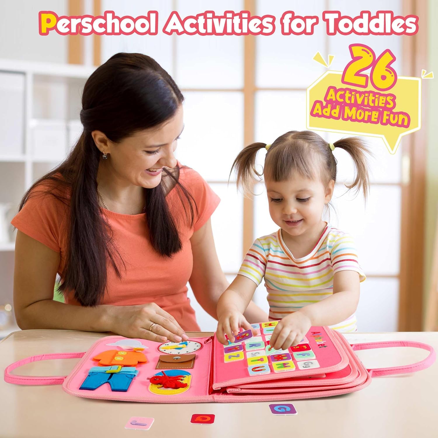 Toddler Busy Board, Toys for 1-3 Years