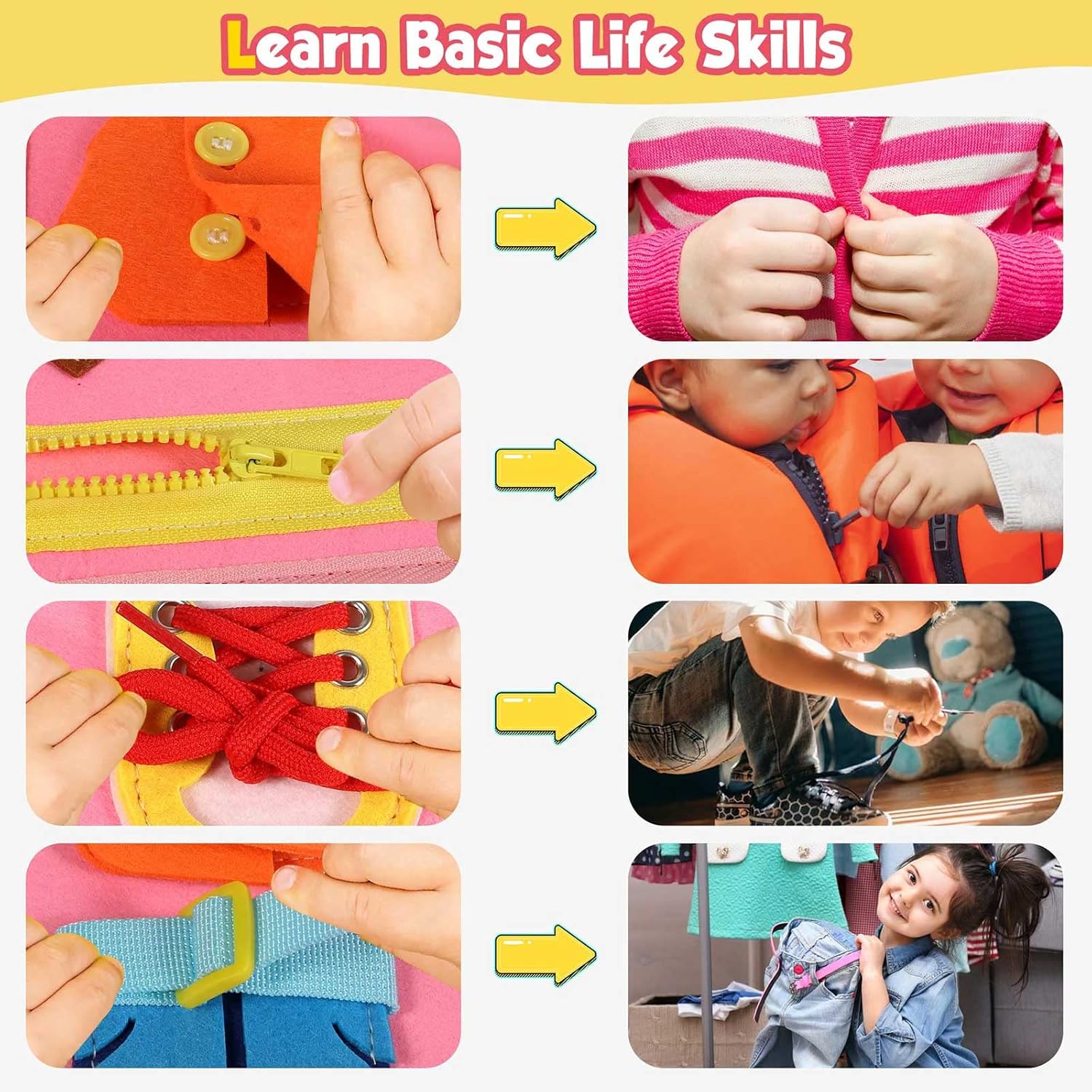 Toddler Busy Board, Toys for 1-3 Years