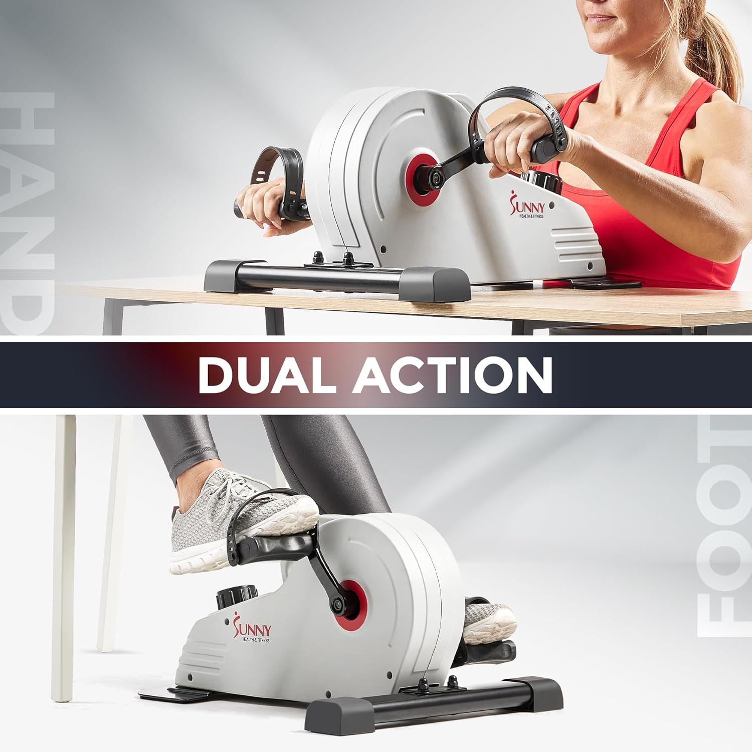 Dual Function Under Table Pedal Exerciser