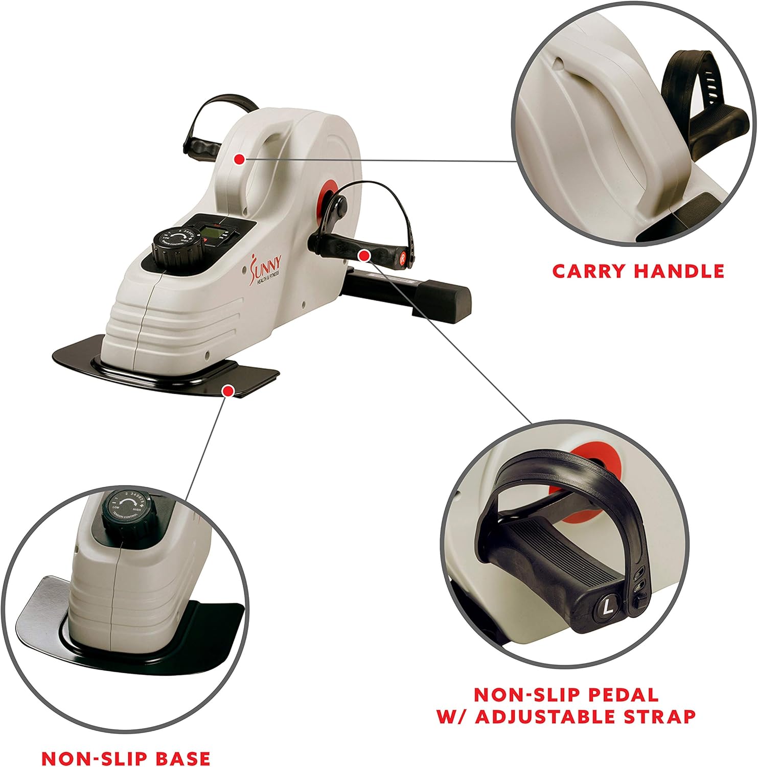 Dual Function Under Table Pedal Exerciser