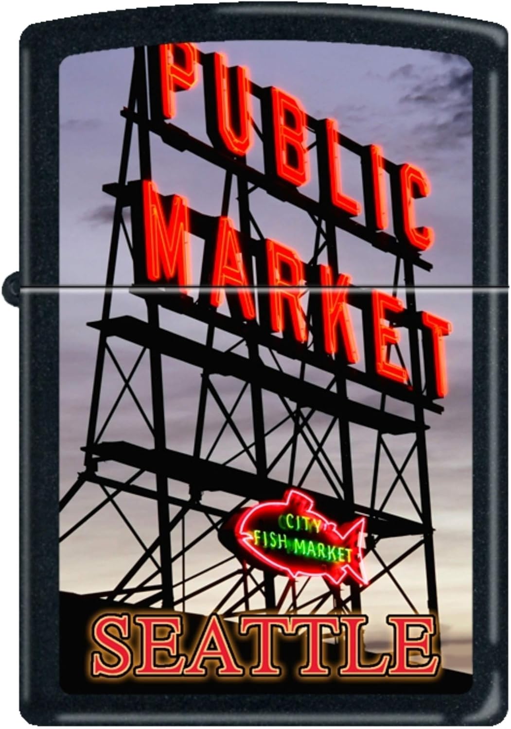 Seattle Lighter, Black Matte