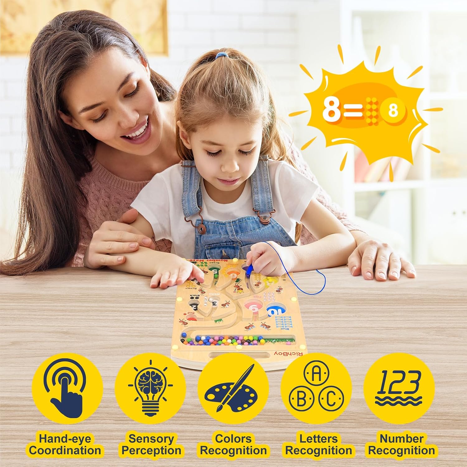 2 in 1 Ant Magnetic Maze, Learning Alphabets