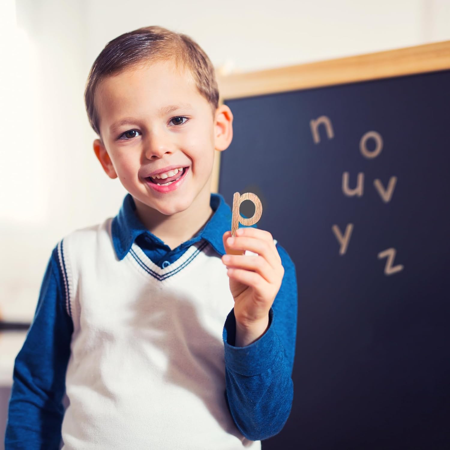 Leaping Learning Lower Case Wooden Alphabet Magnet Set