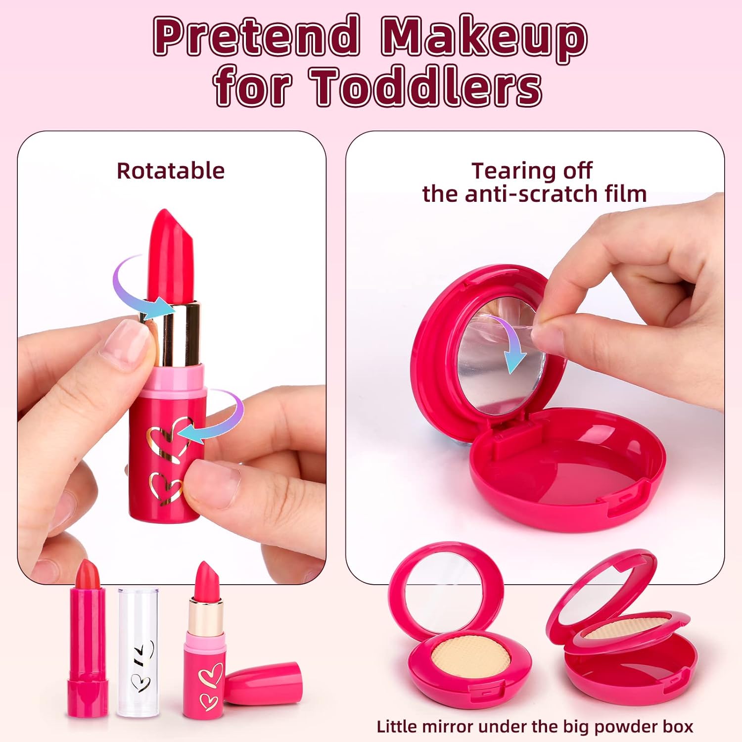 24 Pack Toddler Pretend Makeup
