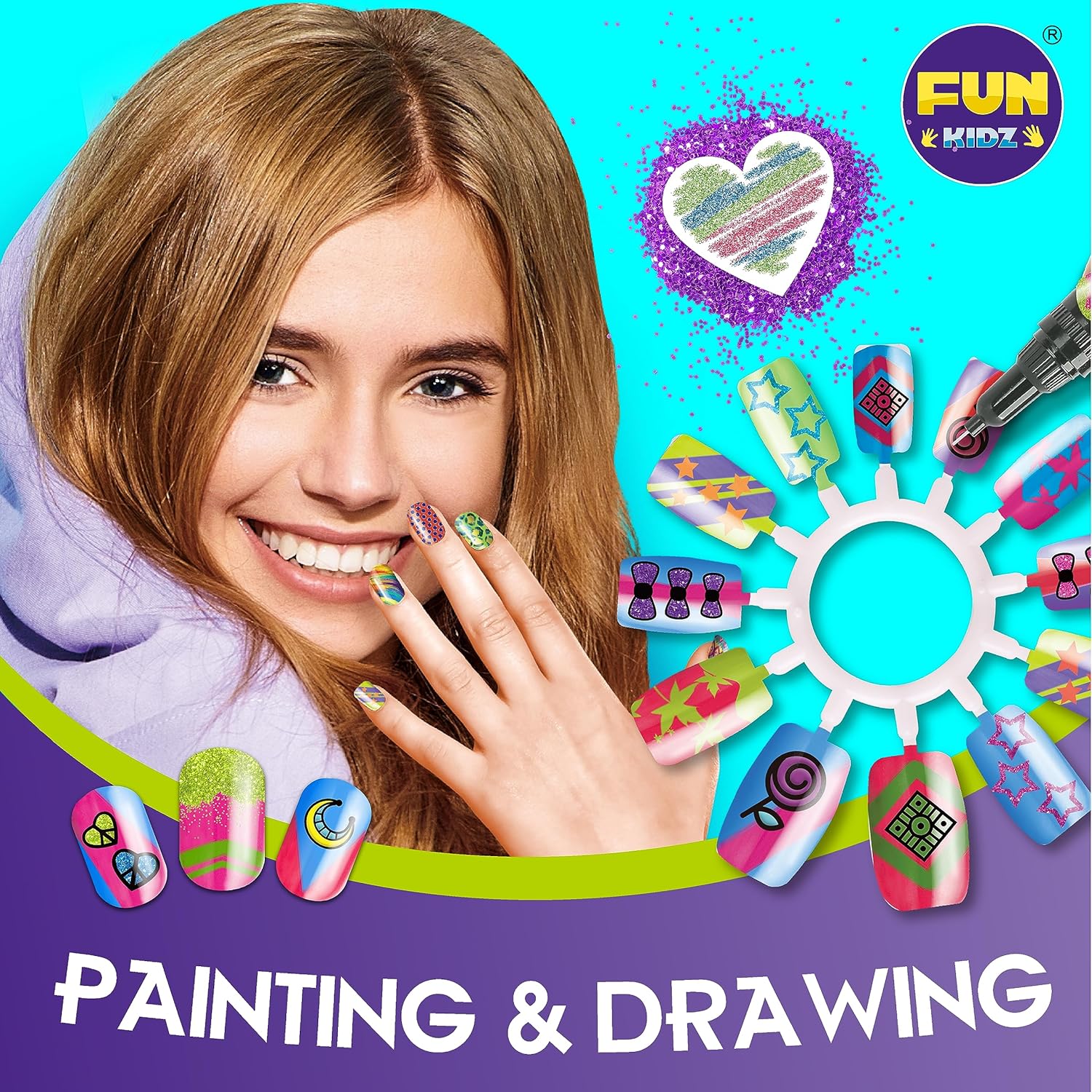 Kids Nail Art Kit, 315 Pens Combo